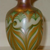 QUEZAL ART GLASS VASE, circa 1910