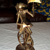 Vintage Metal Clown Music Toy