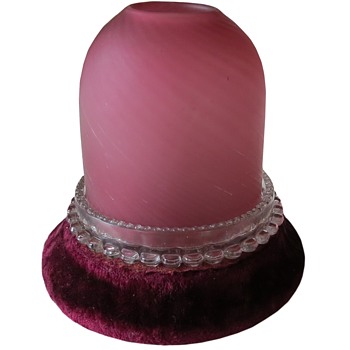 Clarke's Fairy Lamps on plush bases - Art Glass