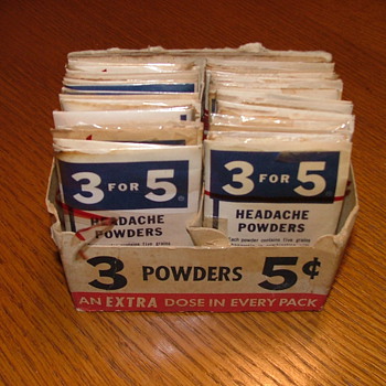 OLD HEADACHE POWDERS