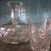 Decantur and glasses Late 1800s/Early 1900s