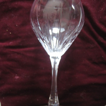 Crystal Wine Glass -Mystery?? - Glassware