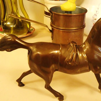 Bronze Brass Horse,  From?   $9.99  Cute!!  8 1/2  X  11 inches
