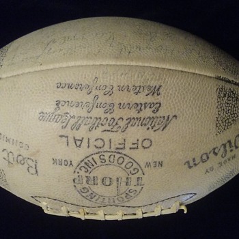 1949-1952 Chicago Bears Autographed Official NFL Football, Extremely Rare - Football