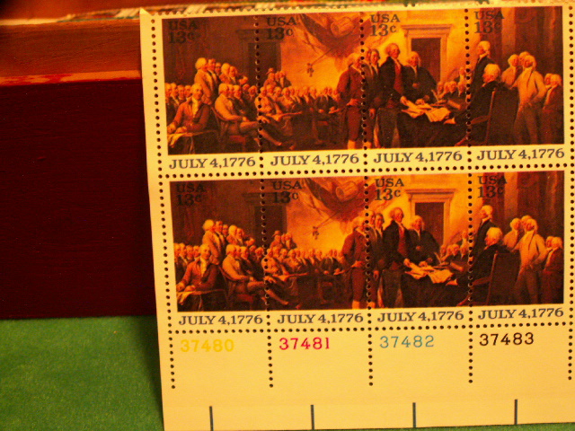 1976 Signing Of The Declaration Of Independence July 4, 1776 13ยข Stamps Collectors Weekly