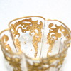 possible clear ground glass with gold on outside and inside and enamel details