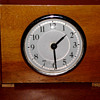 Wooden Art Deco Table Clock 