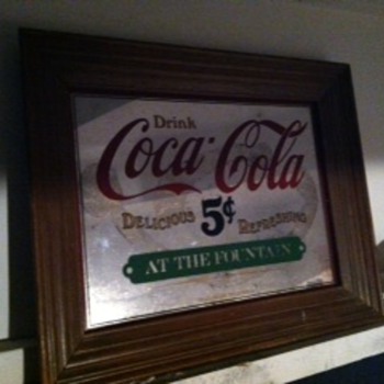 Coca Cola Mirror in frame 