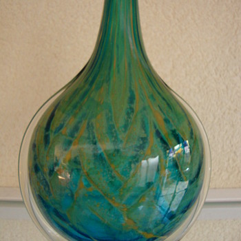mdina glass art vase