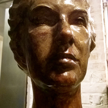 Mid-Century Terracotta Female Head - Art Pottery