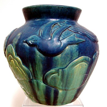 Beautiful heavy piece of art pottery uncertain of maker...signed JM Spring Ma or Springma ...1933... - Pottery