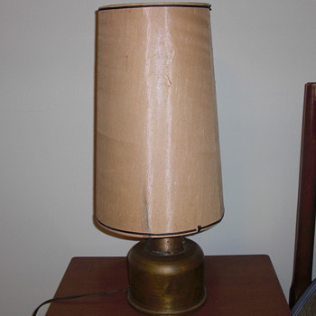 Trench art lamp date 1941