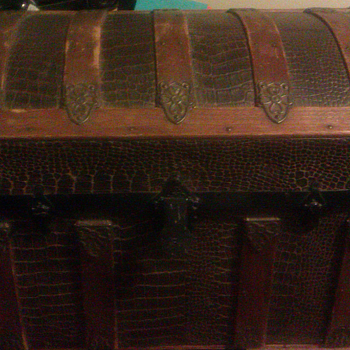 Antique Dome Top Trunk From 1800s - Furniture