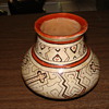 Antique Native American Pot with  tall crosses
