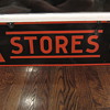 Porcelain A STORES G sign from the 1940s