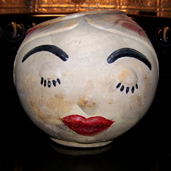 Head Planter ? - Art Pottery