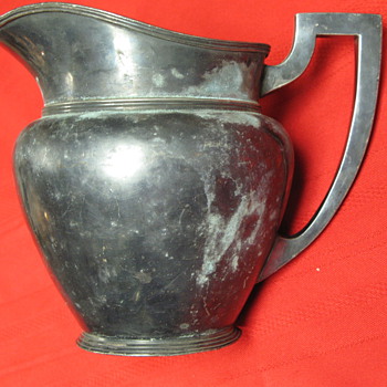 Antique Silverplate Pitcher A3123 - Sterling Silver