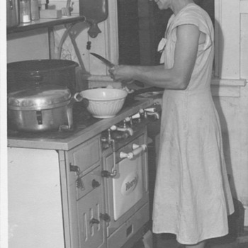 Farm Kitchen with my Grandmother cooking  - Photographs