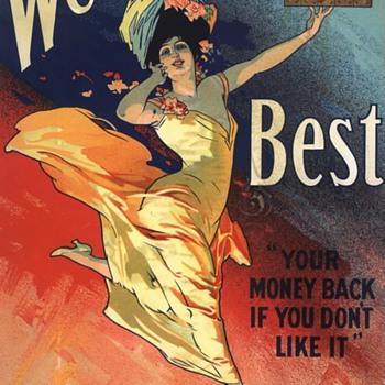 Forbes Litho Art Nouveau Advertising Tear Sheet Boston Advertisement Girl