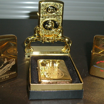 More Zippo Lighter's Goldtone - Military and Wartime