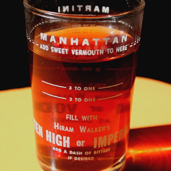 Schaefer  Glass & Hiram Walker Mixing Glass
