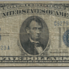 Inverted Back - 1934 5-dollar US Silver Certificate Bill