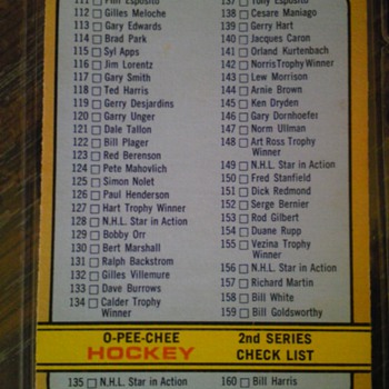 2nd series opc check list