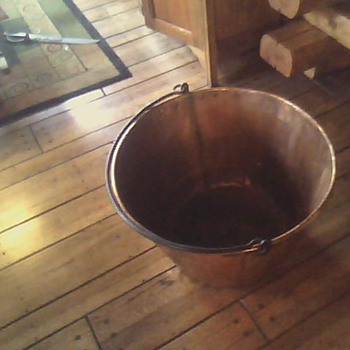 copper apple butter kettle    28" wide top 18" tall  - Kitchen