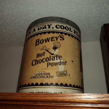chocolate powder tin - Advertising