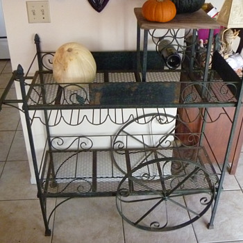 Antique (I believe) Wine Rack - Cart Style - Need Info - Kitchen
