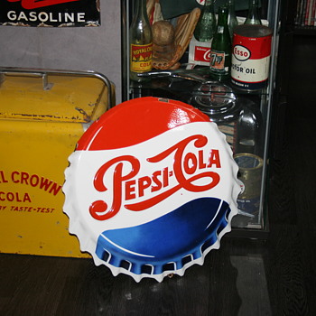 pepsi cola porcelain sign