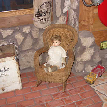 childs heywood wakefield wicker rocker - Furniture