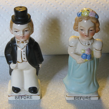 Before and After Marriage Salt and Pepper Shakers - Kitchen