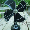1940s Signal Model 1251 Black 3-Speed Oscillating Fan
