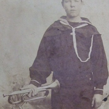 Spanish American War era Navy Bugler Photograph c. 1898