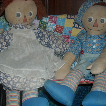 Molly-es Raggedy Ann and Andy - Dolls