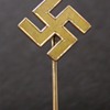 WWII German Stick Pin Brass Swastika 