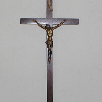Catholic Cross - Brass