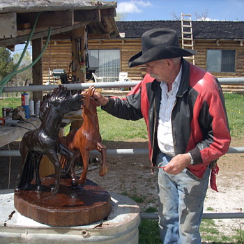Carved with a chain saw Hand Made