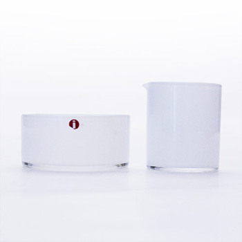 Creamer and sugarbowl set, Timo Sarpaneva (Iittala) - Art Glass