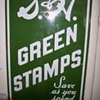 porcelain S&H green stamps sign