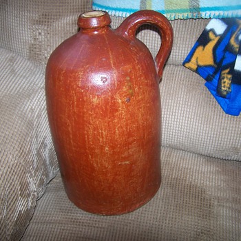 Early Stoneware D.P.Shenfelder signed jug