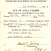 WWII Out of Area Permit
