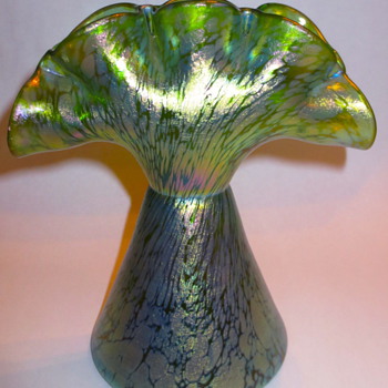 Loetz Creta Papillon Tulip Vase c.1900 - Art Glass