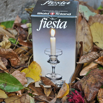 Finland Timo Sarpaneva Fiesta Iittala Candle Holder Mid Century