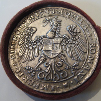 Austrian Imperator Ferdinand I. 1519-1564 silvered Medal - World Coins
