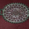 Antique Miniature Silver Filigree Tray