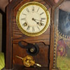 old wooden clock