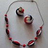 50-60's necklace and clip earrings