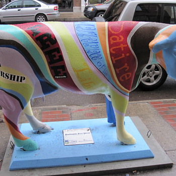 Free Speech Cow in Burlington VT - Folk Art